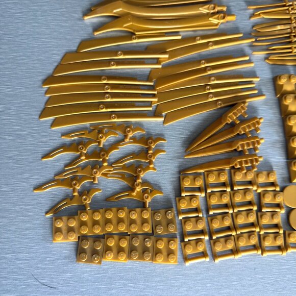 Lego Ninjago Weapons Accessories Lot Gold Sword Sai Knife Wheels Throwing Stars - Picture 2 of 15